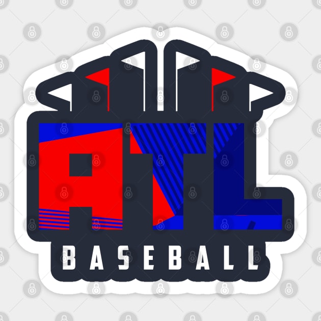 ATL Baseball Ballpark Sticker by funandgames